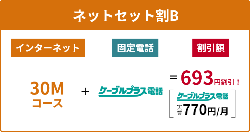 ネットセット割B