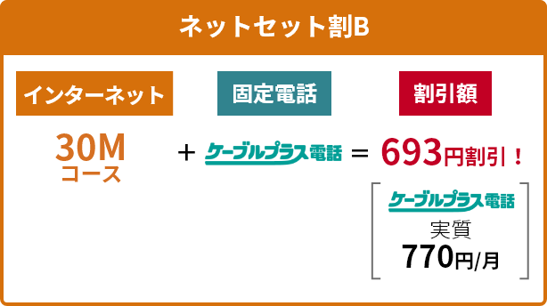 ネットセット割B
