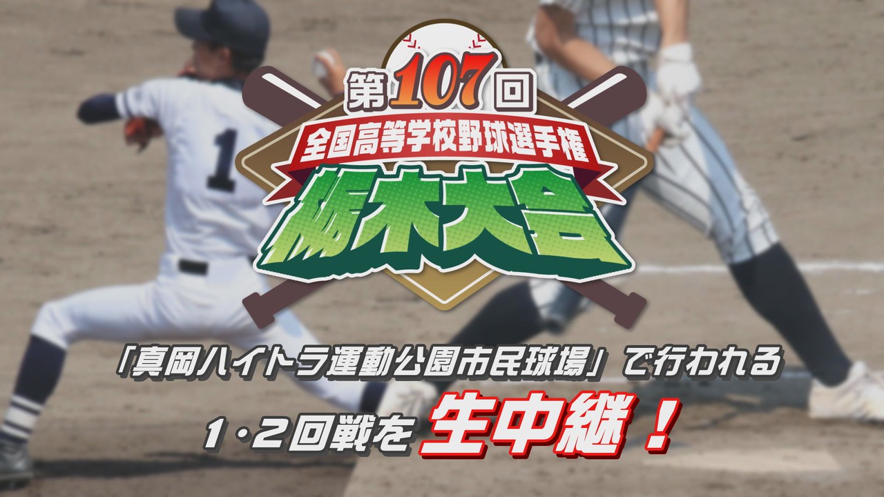 第107回全国高等学校野球選手権栃木大会～実況生中継～